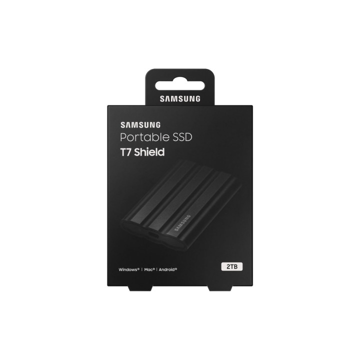 SAMSUNG SSD ESTERNO T7 SHIELD 2TB USB-C BLACK